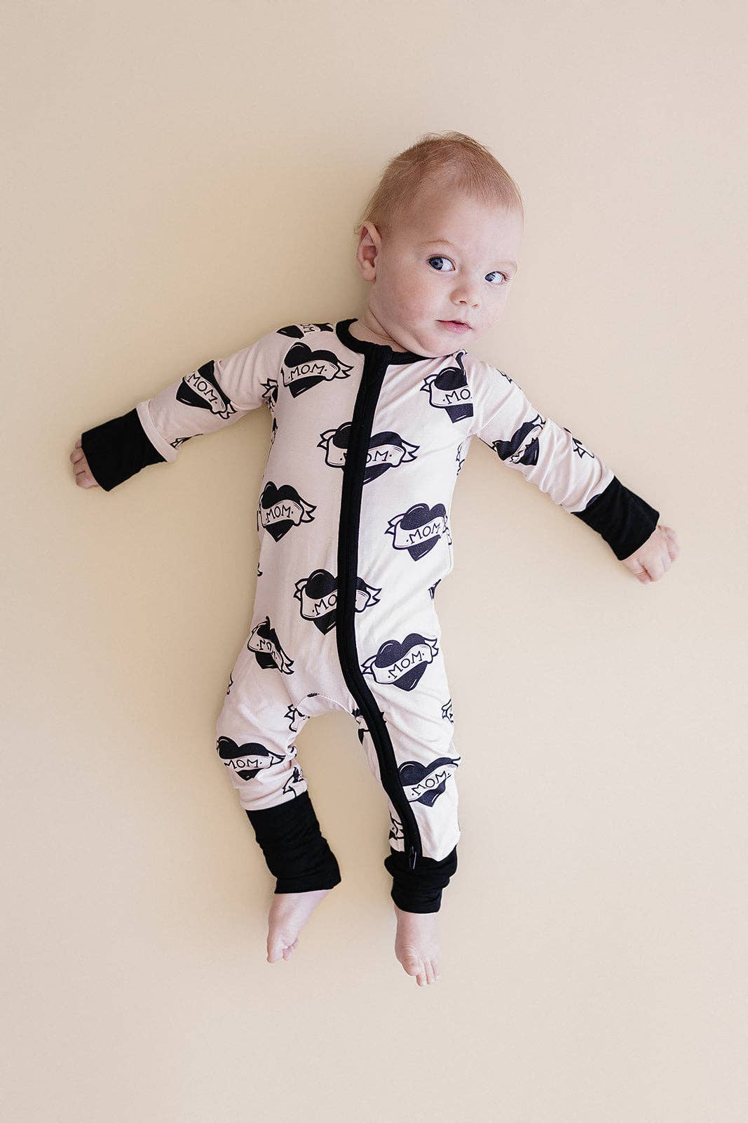 Bamboo Zip Romper | Mom Tattoo: 12-18M