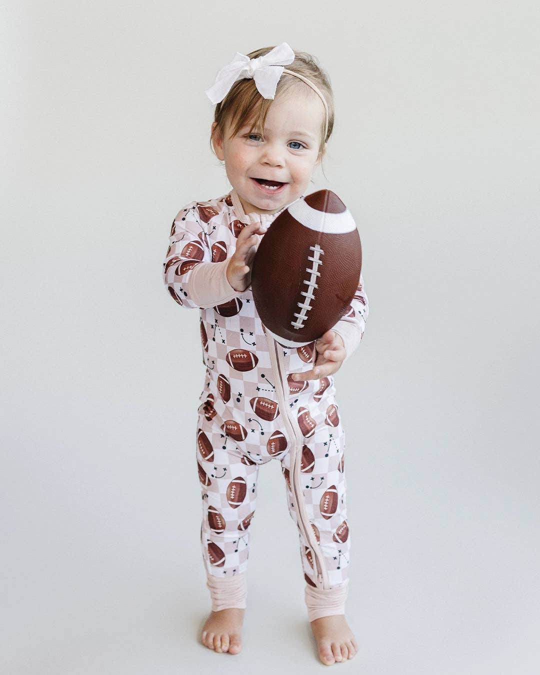 Bamboo Zip Romper | Game Day: 18-24M