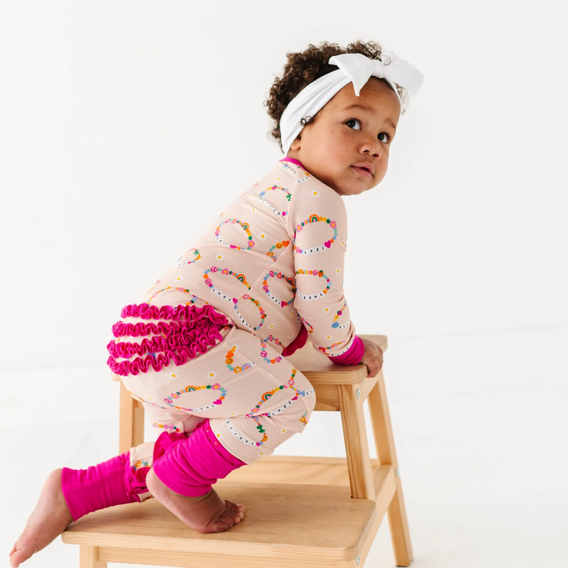 In My Bestie Era Ribbed Convertible Footies: 18-24 Months