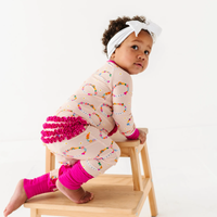 In My Bestie Era Ribbed Convertible Footies: 2T