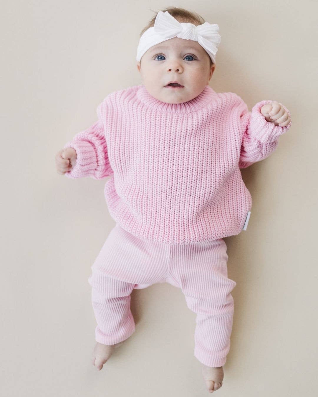 Chunky Knit Sweater | Pink: 2-3T