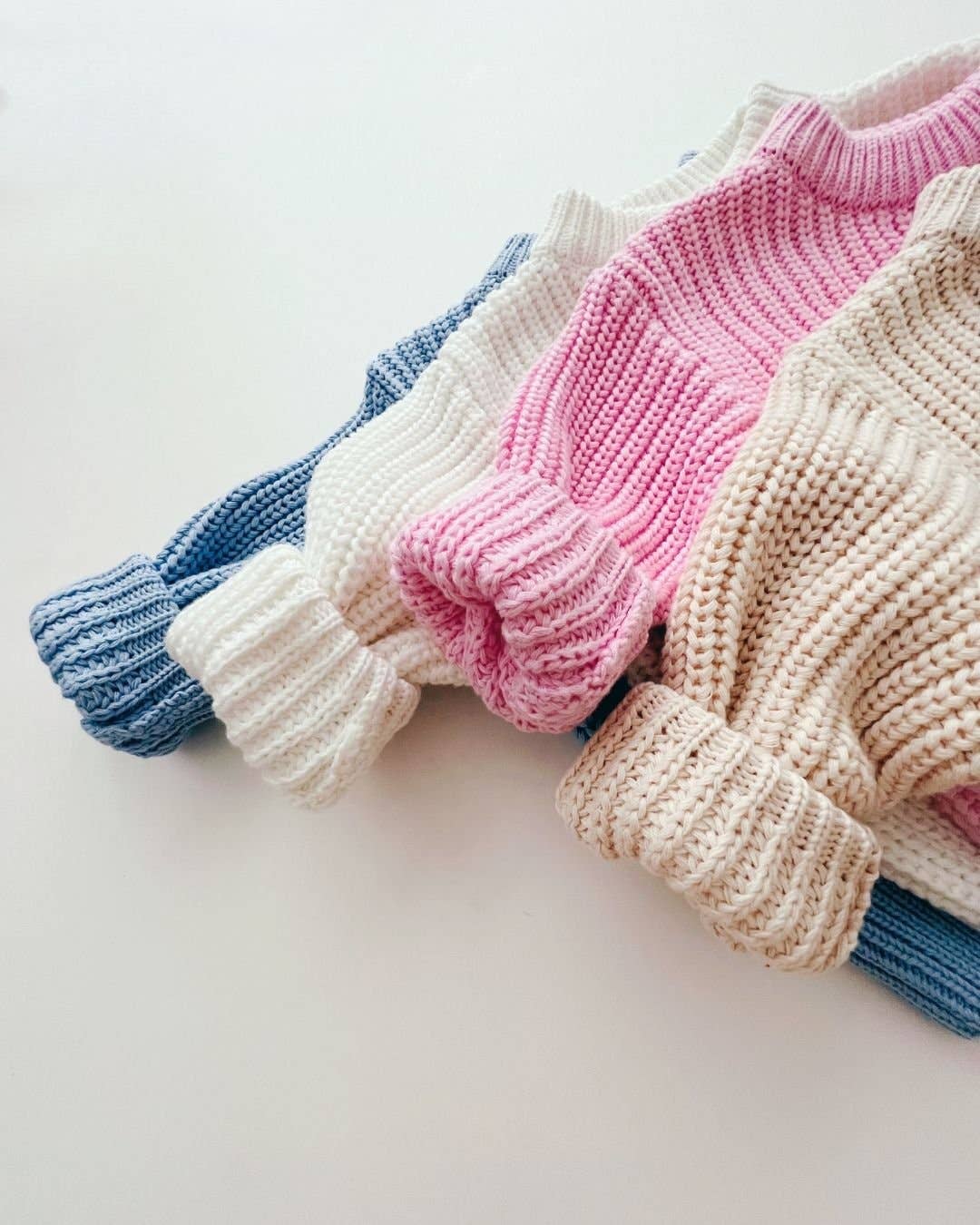 Chunky Knit Sweater | Pink: 4-5T