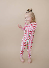 Bamboo Two Piece Set | Strawberry: 4T