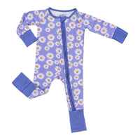 Bamboo Baby Convertible Zipper Pajama Lazy Daisy: 03-06 Months