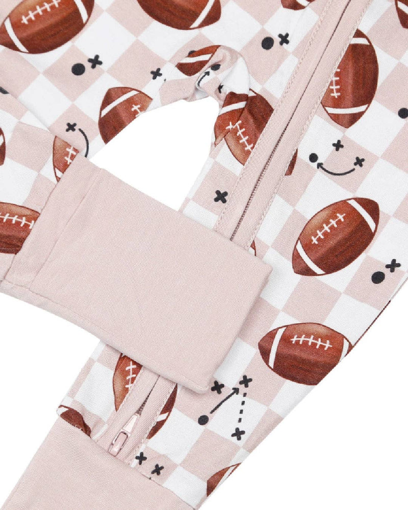 Bamboo Zip Romper | Game Day: 12-18M