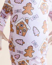 Christmas Kids Bamboo Two Piece Set | Gingerbread Cookies: 3T