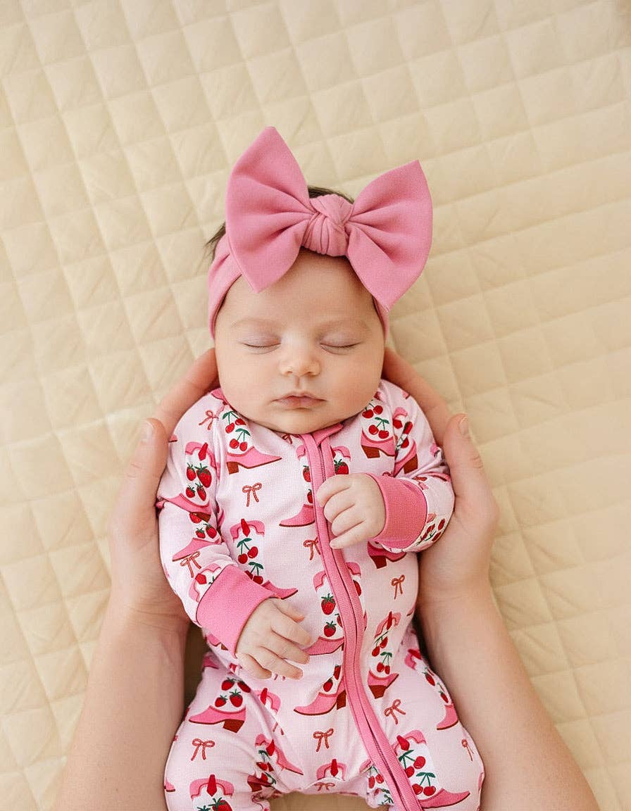 Bamboo Zip Romper | Bootsberry Cowgirl: 18-24M