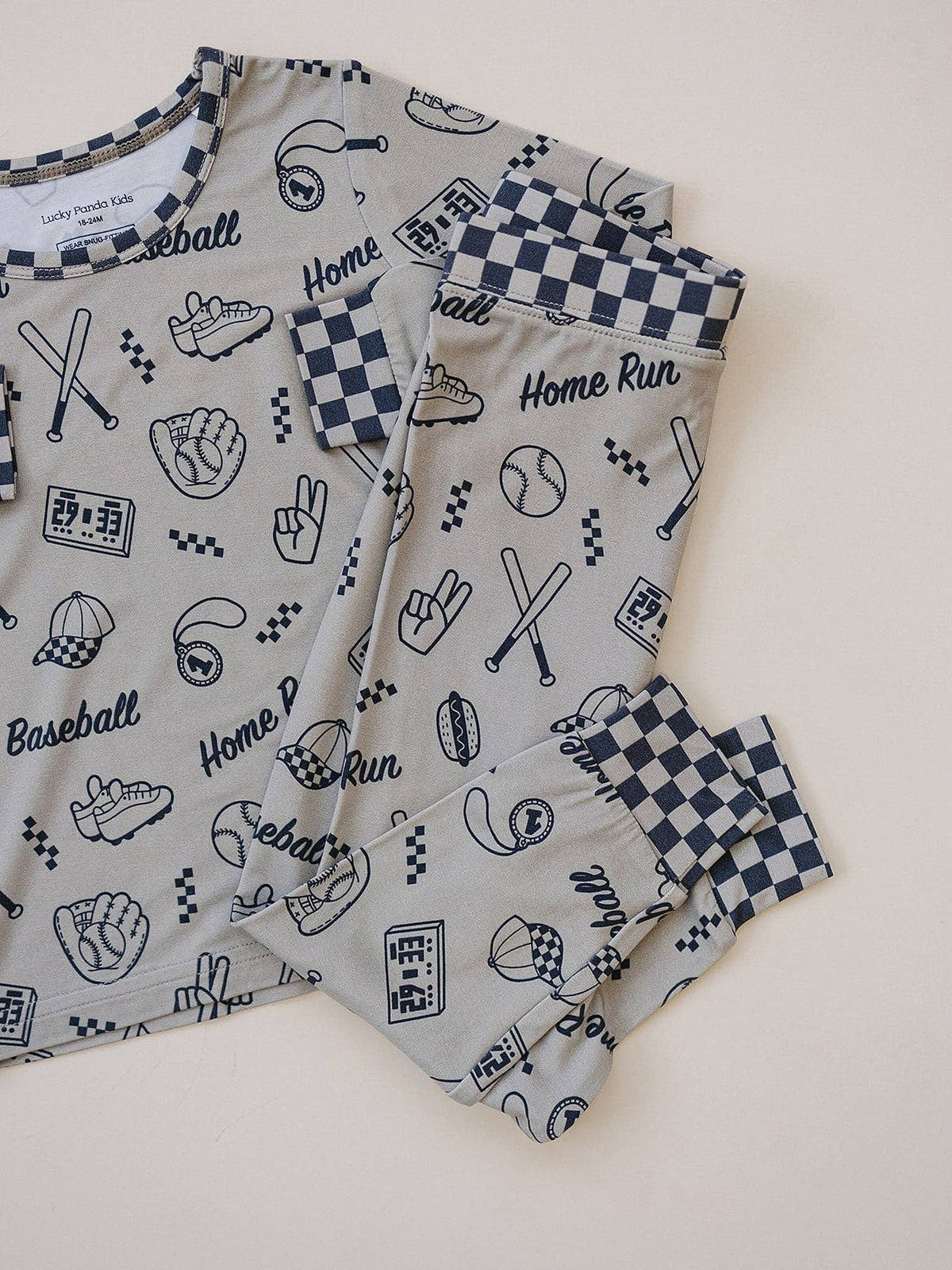 Bamboo Two Piece Set | Home Run: 4T