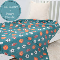 Baby Muslin Swaddle Blanket 47x47 Little Boos