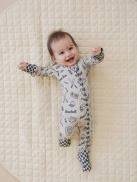 Bamboo Zip Romper | Home Run: 18-24M