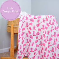 Baby Muslin Swaddle Blanket 47x47 Let's Go Girls