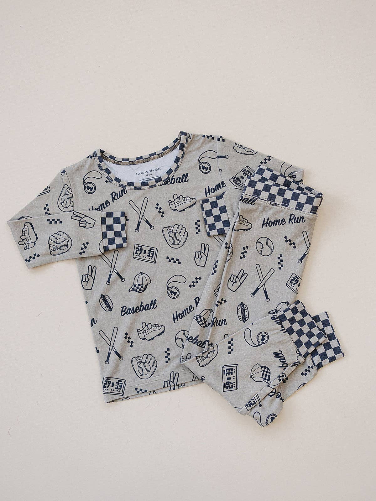 Bamboo Two Piece Set | Home Run: 4T
