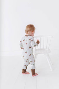 Duck, Duck Cute Ribbed Convertible Footies: 3-6 Months