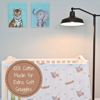 Muslin Quilt Baby & Kids Blanket Gone Fishing