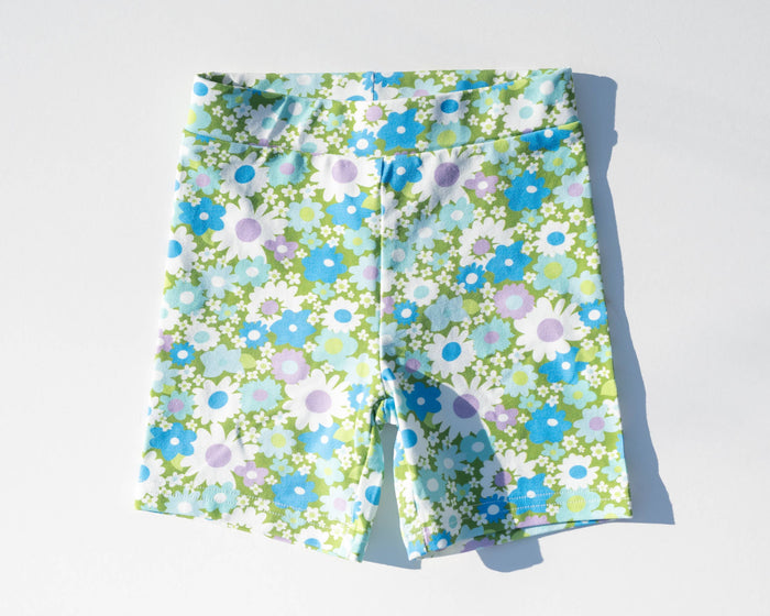 Flower Power Bike Shorts for Toddlers + Girls