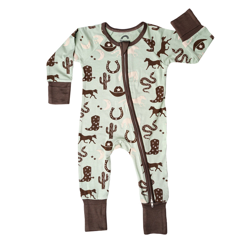 Giddyup Western Bamboo Pajamas Baby Romper Baby Clothes