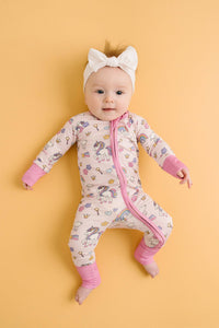 Unicorn Dreams Bamboo Sleeper || Pink