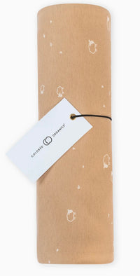 Organic Cotton Swaddle || Lamb + Tan