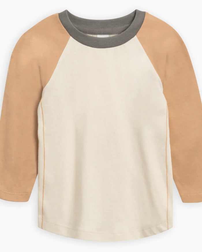 Organic Cotton Baseball Tee || Tan