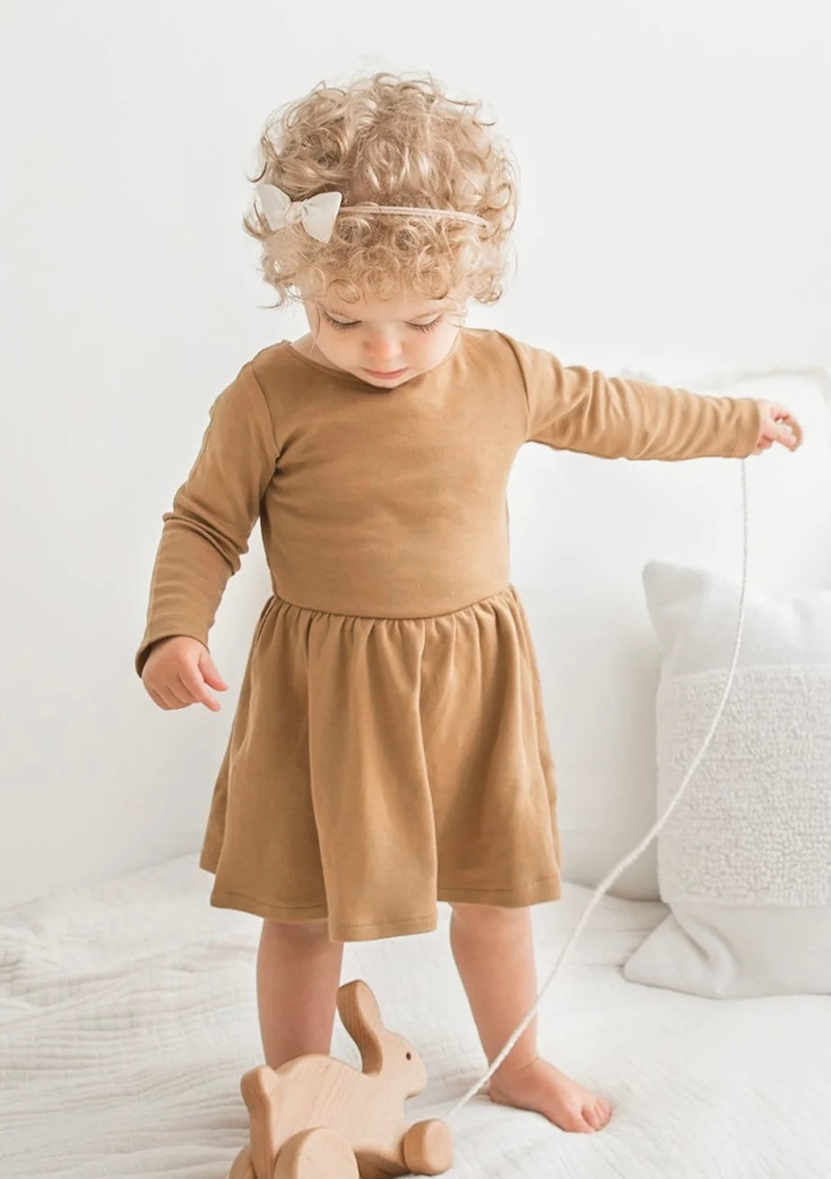 Organic Cotton Stella Swing Dress || Amber + Made Wild