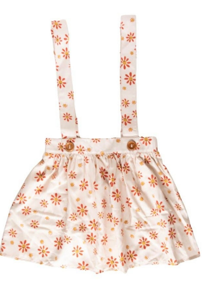 Suspender Skirt || Sundaze Blaze Sunflower