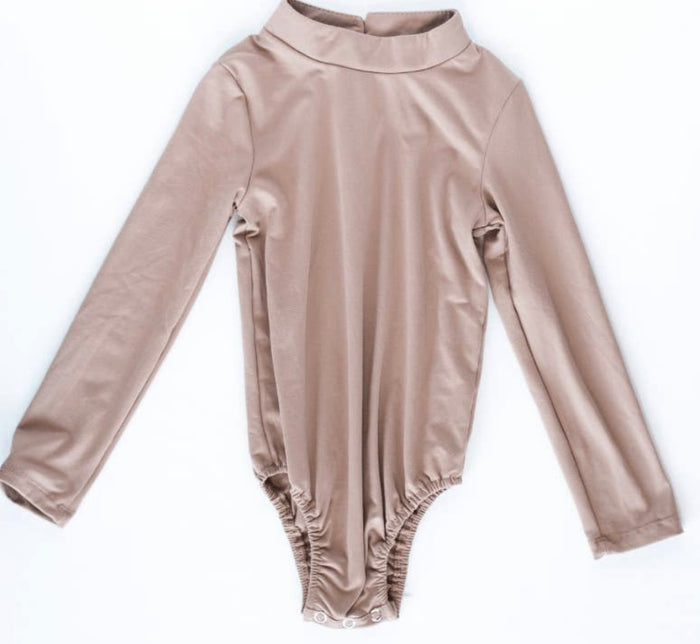 Mock Turtleneck Bodysuit || Maple Sugar