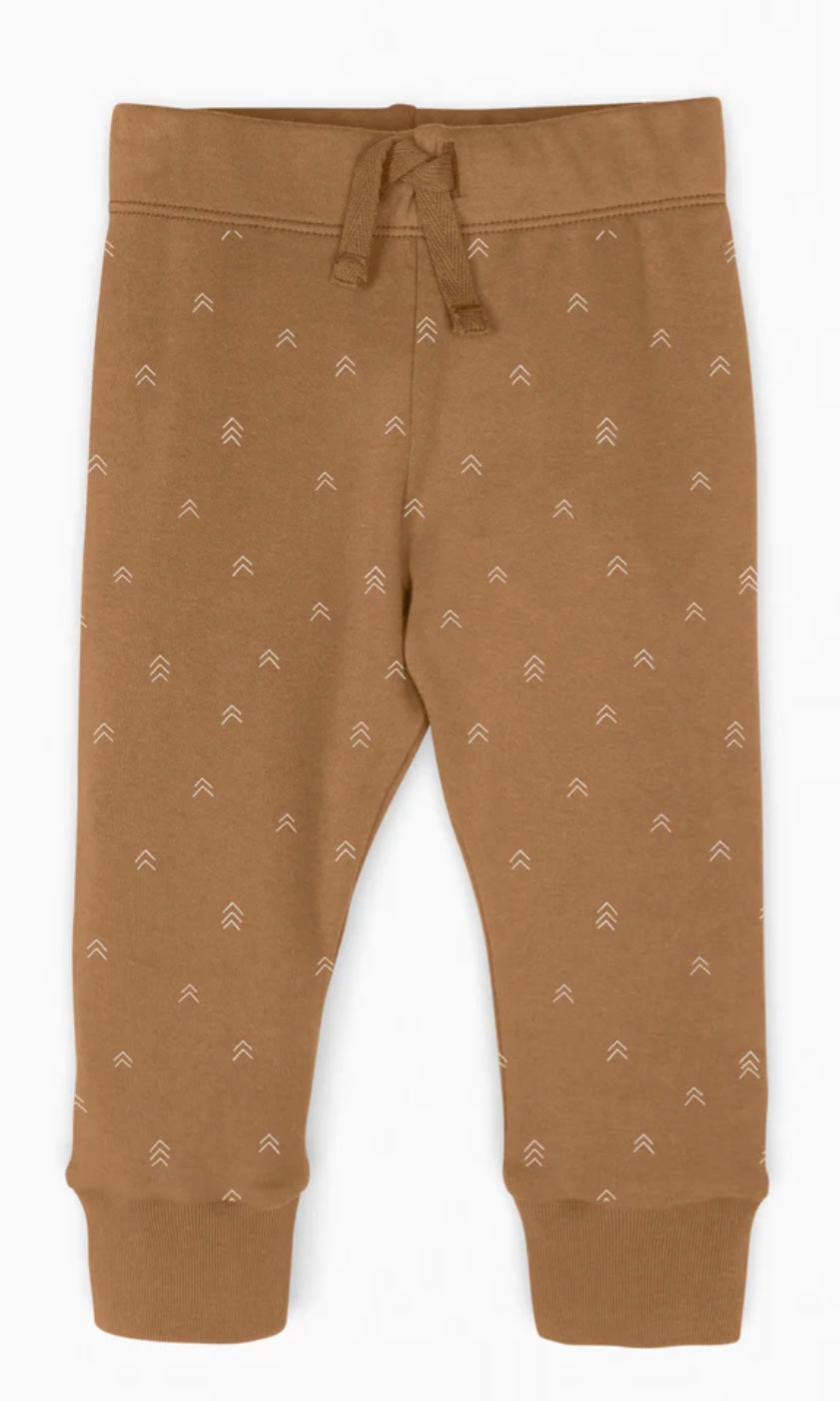 Organic Cotton Joggers || Ginger Print