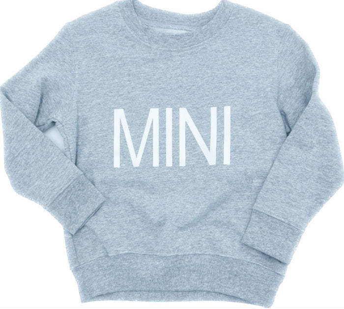 MINI Sweatshirt || Grey + White