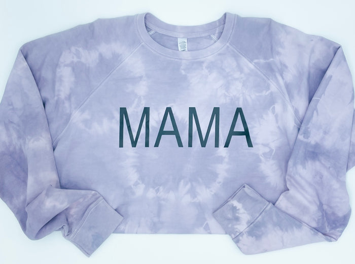 MAMA Sweatshirt ||Tie Dye Rhapsody Purple