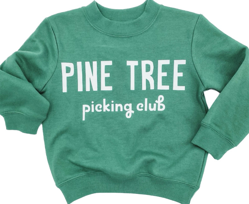 Pine Tree Picking Crew Sweatshirt || Pine